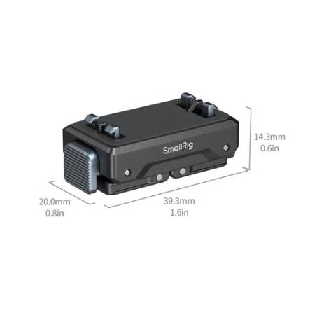 SmallRig 5814 - adapter/mocowanie z szybkozłączką do Insta360 X5 / X4 Air / Ace Pro 2 / Ace Pro / Ace - wymiary